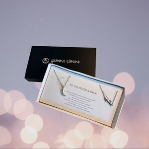 GEMMA SIMONE To the Moon & Back 2 piece necklace set - NWT
